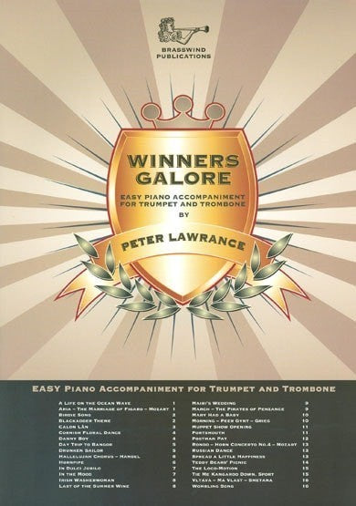 Winners Galore Piano Accompaniment for Trumpet or Trombone