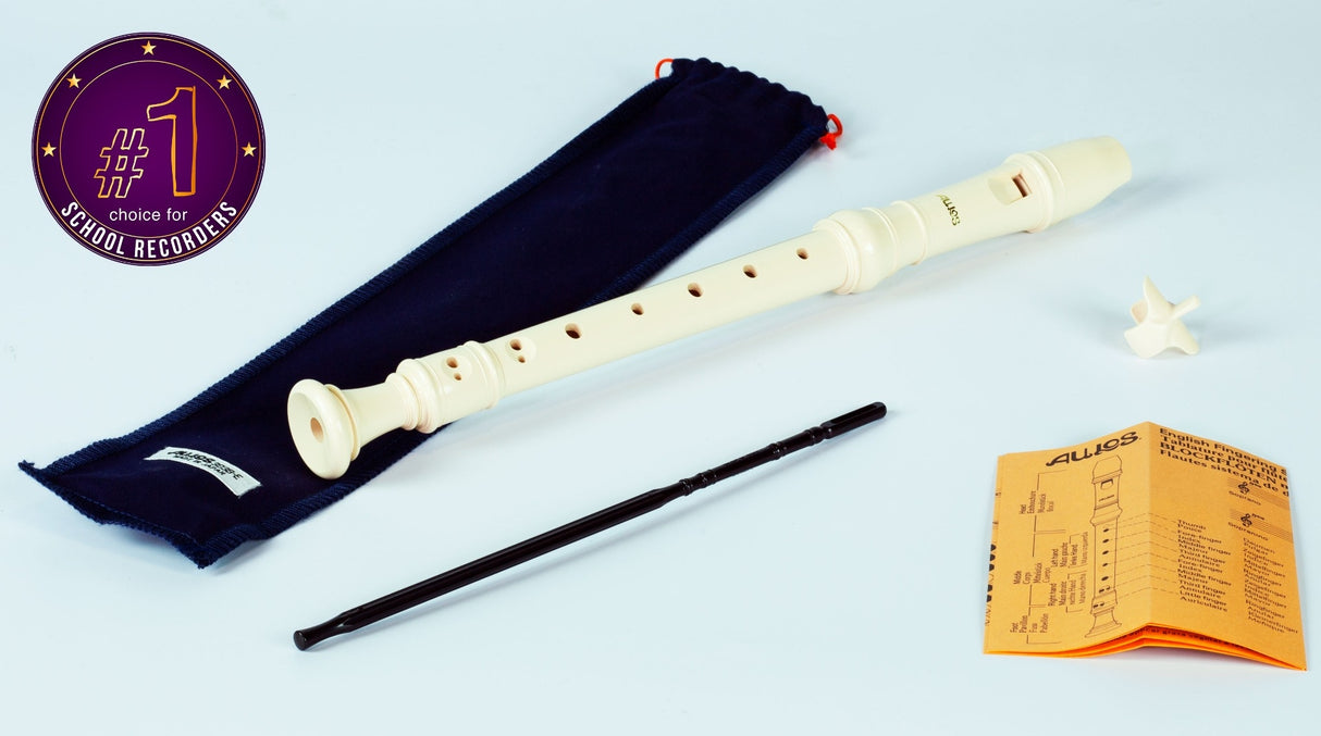 Aulos Descant Recorder 303B Elite - Ivory