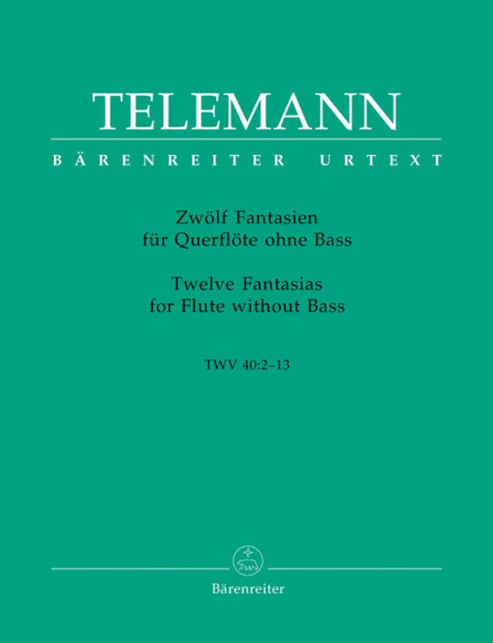 Telemann - 12 Fantasias for Flute without Bass TWV 40:2-13