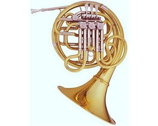 Hans Hoyer 6801G : F/Bb, gold brass, 4 rotary valves, bore Ø.468", Kruspe (XL) bell Ø12.204" adj...
