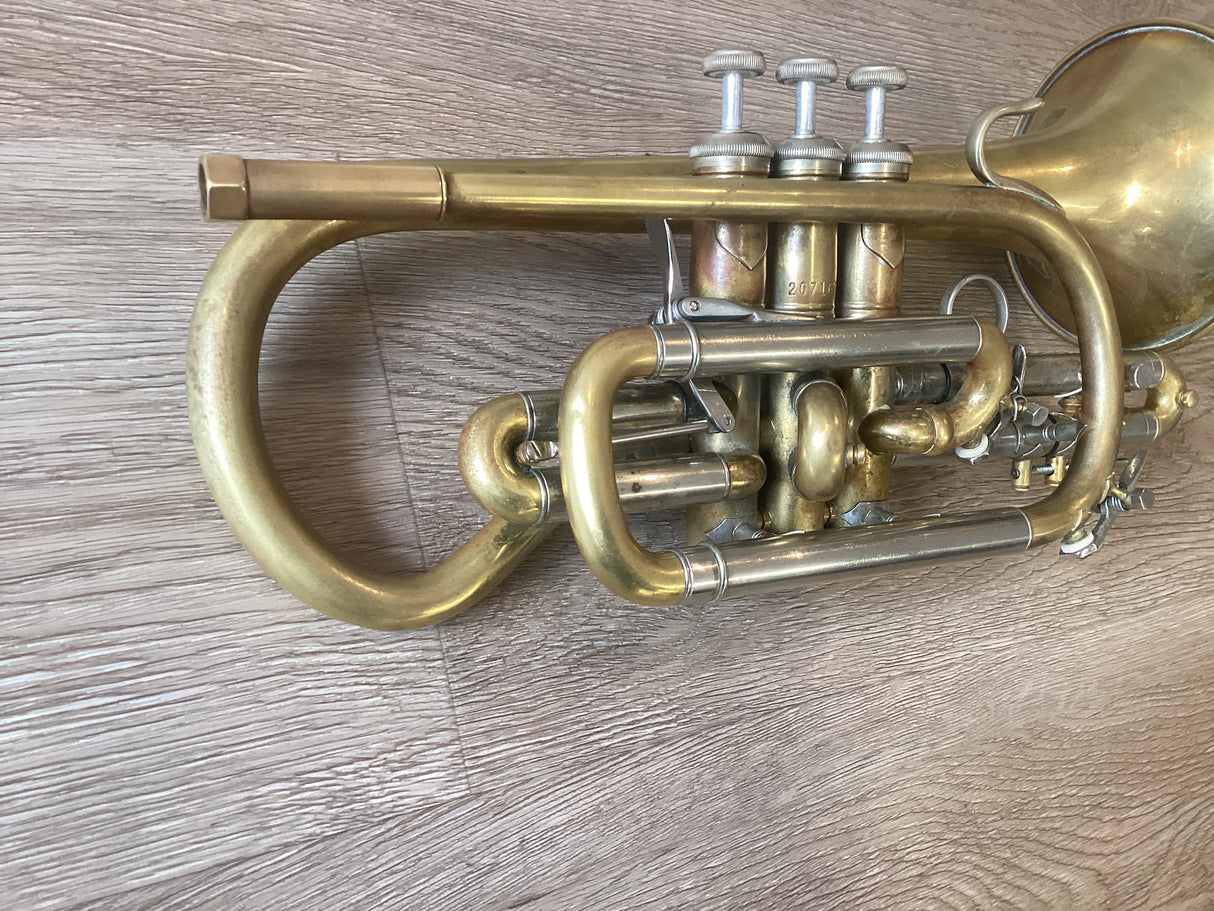 Pre Owned Bach Stradivarius 184ML Cornet - Raw Brass
