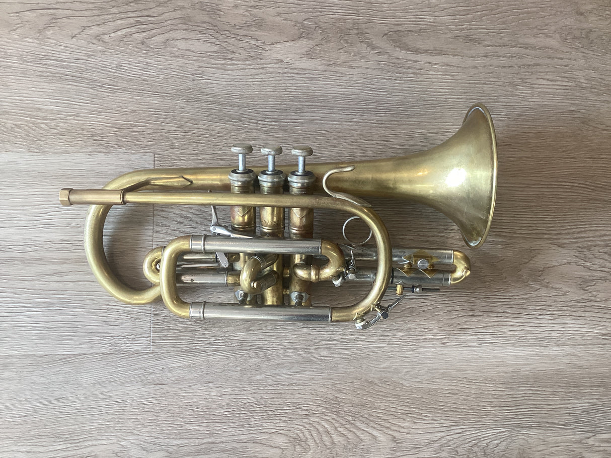 Pre Owned Bach Stradivarius 184ML Cornet - Raw Brass