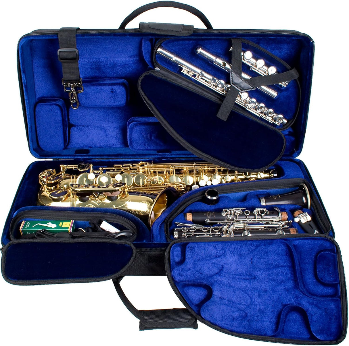 Protec Triple Alto Saxophone/Bb Clarinet/Flute Case