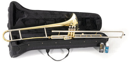 Bach Valve trombone. .500" bore. 8" yellow bell.