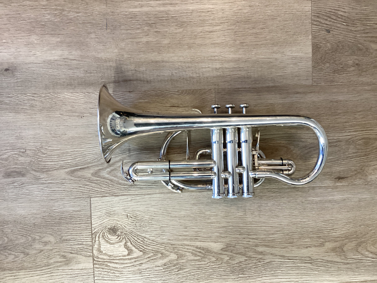 Pre Owned Besson Sovereign BE928 Cornet - Silver Plate
