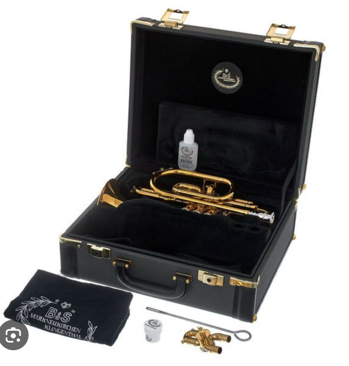 B&S Challenger 2 Brochon Bb Cornet outfit with optional A valve BS31422-8