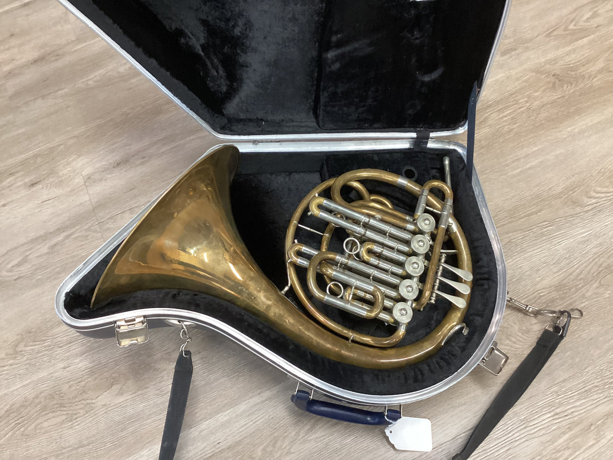 Hans Hoyer Full double French Horn in raw Brass