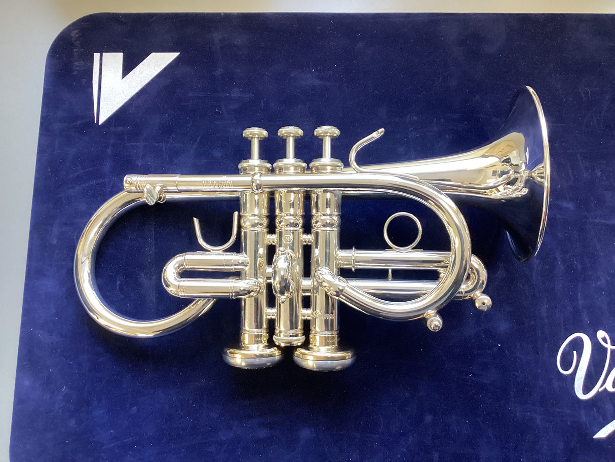Stomvi Titan Eb Soprano Cornet - Silver Plate Gold Brass with MaxiClappers (Ex Demo)