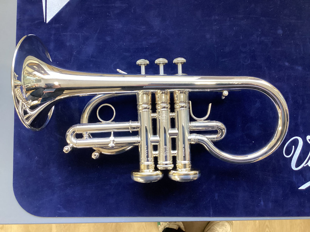Stomvi Titan Eb Soprano Cornet - Silver Plate Gold Brass with MaxiClappers (Ex Demo)