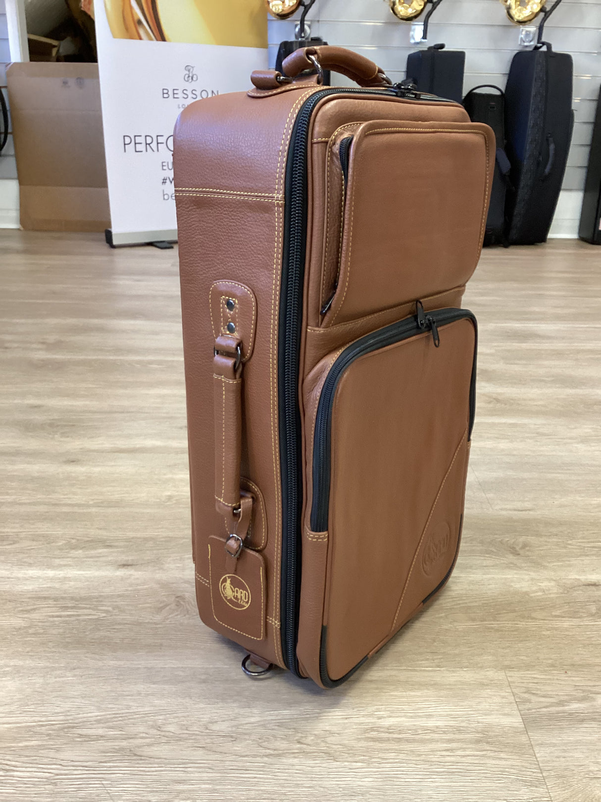 Gard Elite Triple Trumpet Gig Bag - Leather
