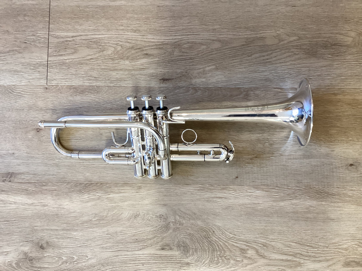 Pre Owned B&S Challenger II Eb/D Trumpet - Silver Plate