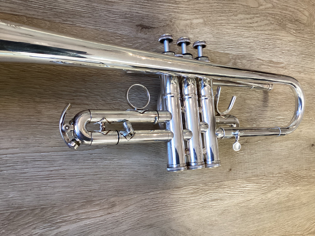 Pre Owned B&S Challenger II Eb/D Trumpet - Silver Plate