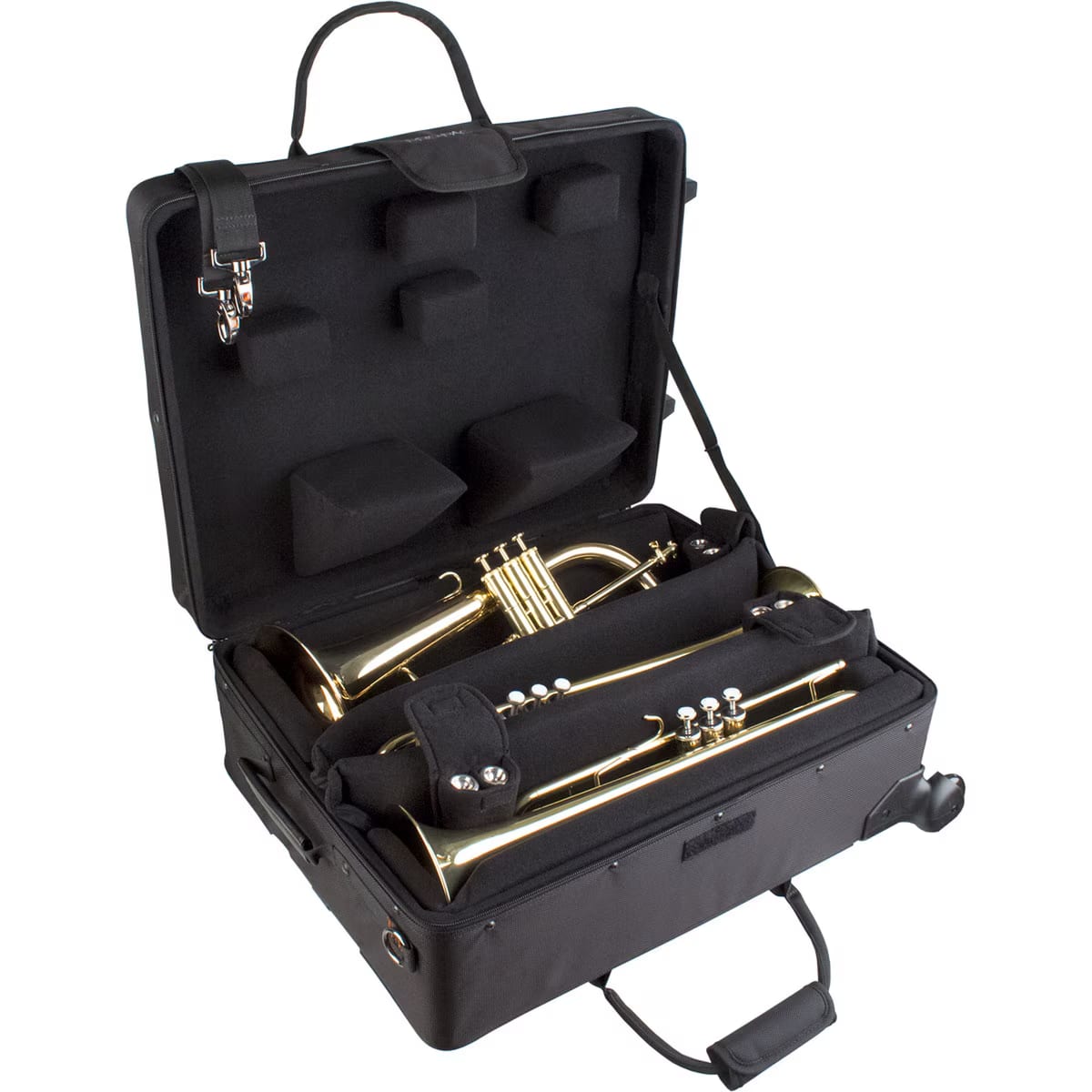 Protec IPAC Quad Trumpet Case with Wheels