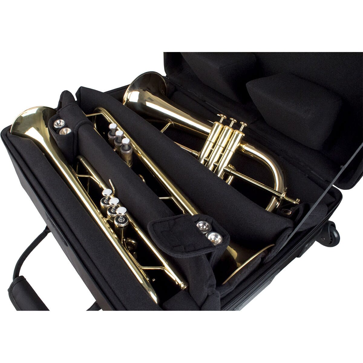 Protec IPAC Quad Trumpet Case with Wheels