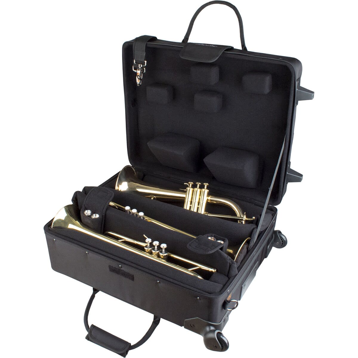 Protec IPAC Quad Trumpet Case with Wheels