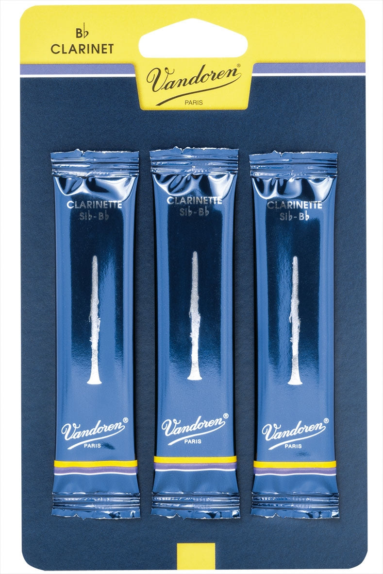 Vandoren Bb Clarinet Reeds - 3 Pack
