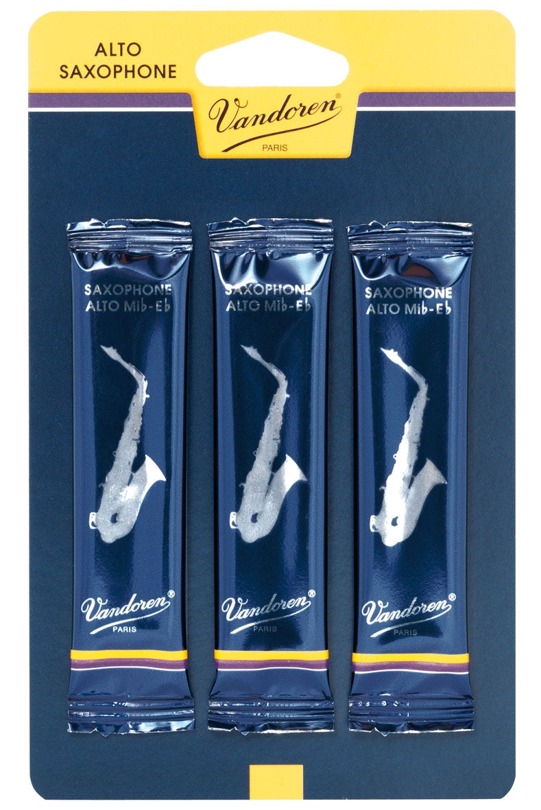 Vandoren Alto Saxophone Reeds - 3 pack