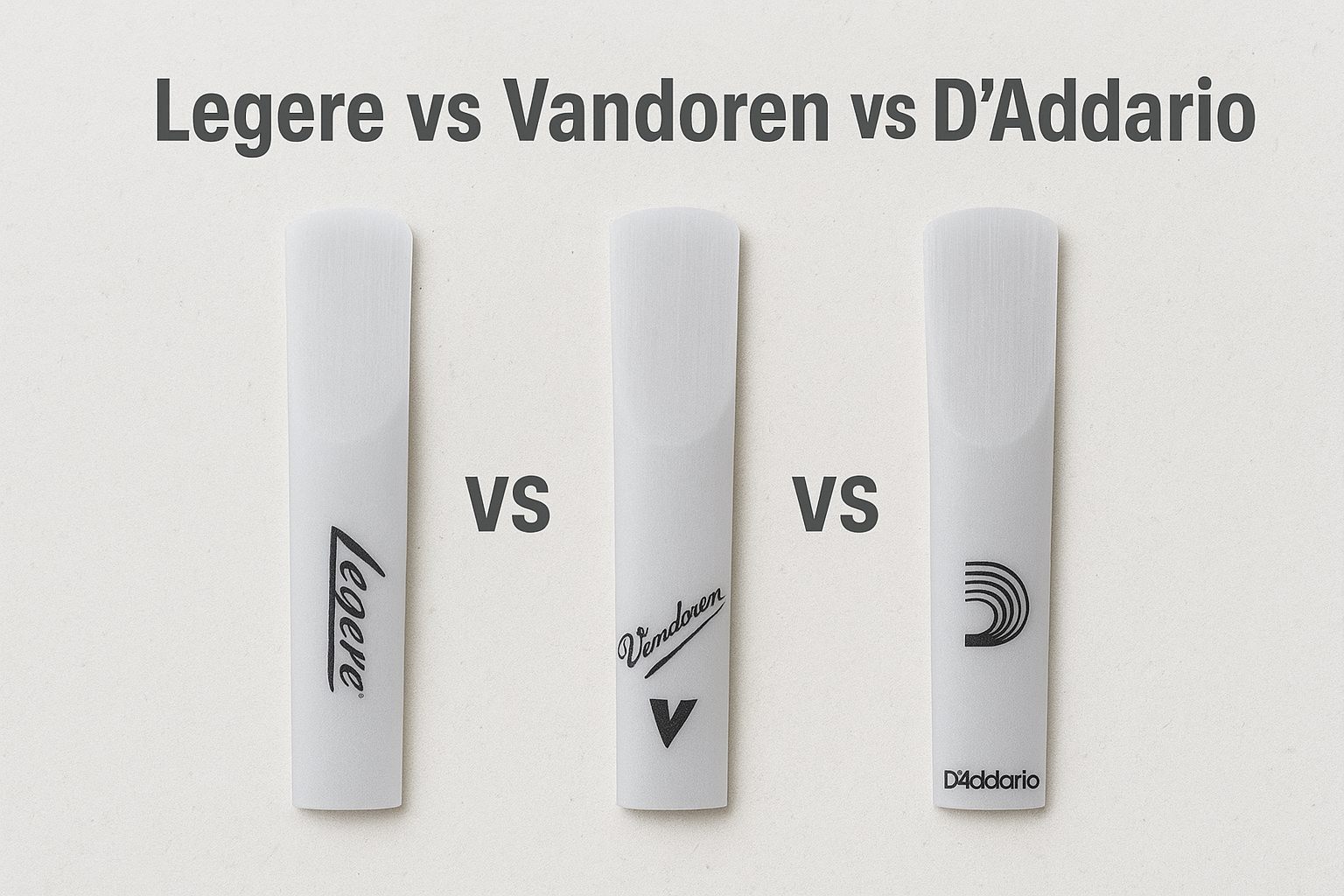 Légère vs Vandoren VK vs D’Addario VENN | Best Synthetic Reeds Compared