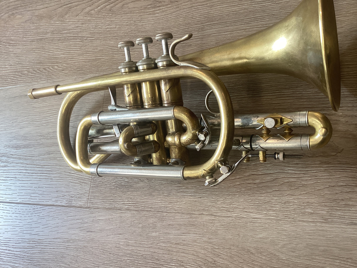 Pre Owned Bach Stradivarius 184ML Cornet - Raw Brass