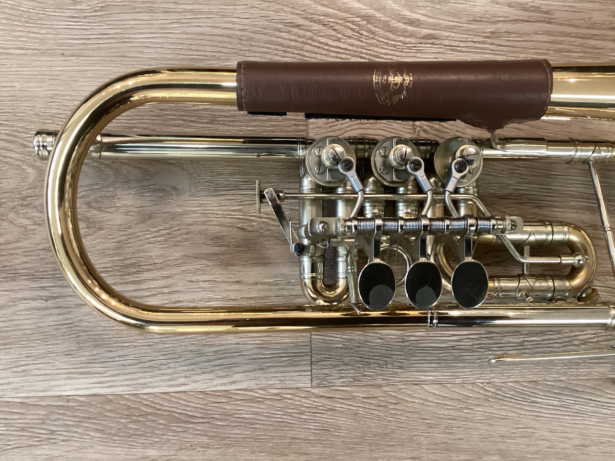Pre Owned Scherzer Rotary C Trumpet Ref 8210 - Lacquer