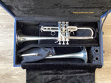 Pre Owned B&S Challenger II Eb/D Trumpet - Silver Plate