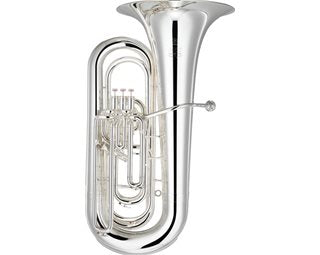 Yamaha Neo BBb tuba in silver plate