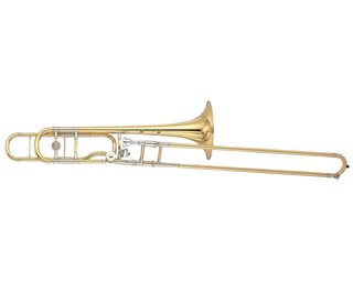 Yamaha Xeno Bb/F trombone, open wrap, yellow bras bell