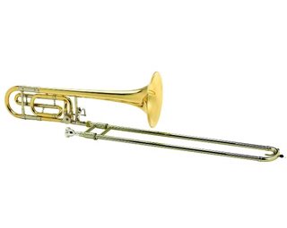 Courtois AC440B Bb/F trombone yellow brass bell.