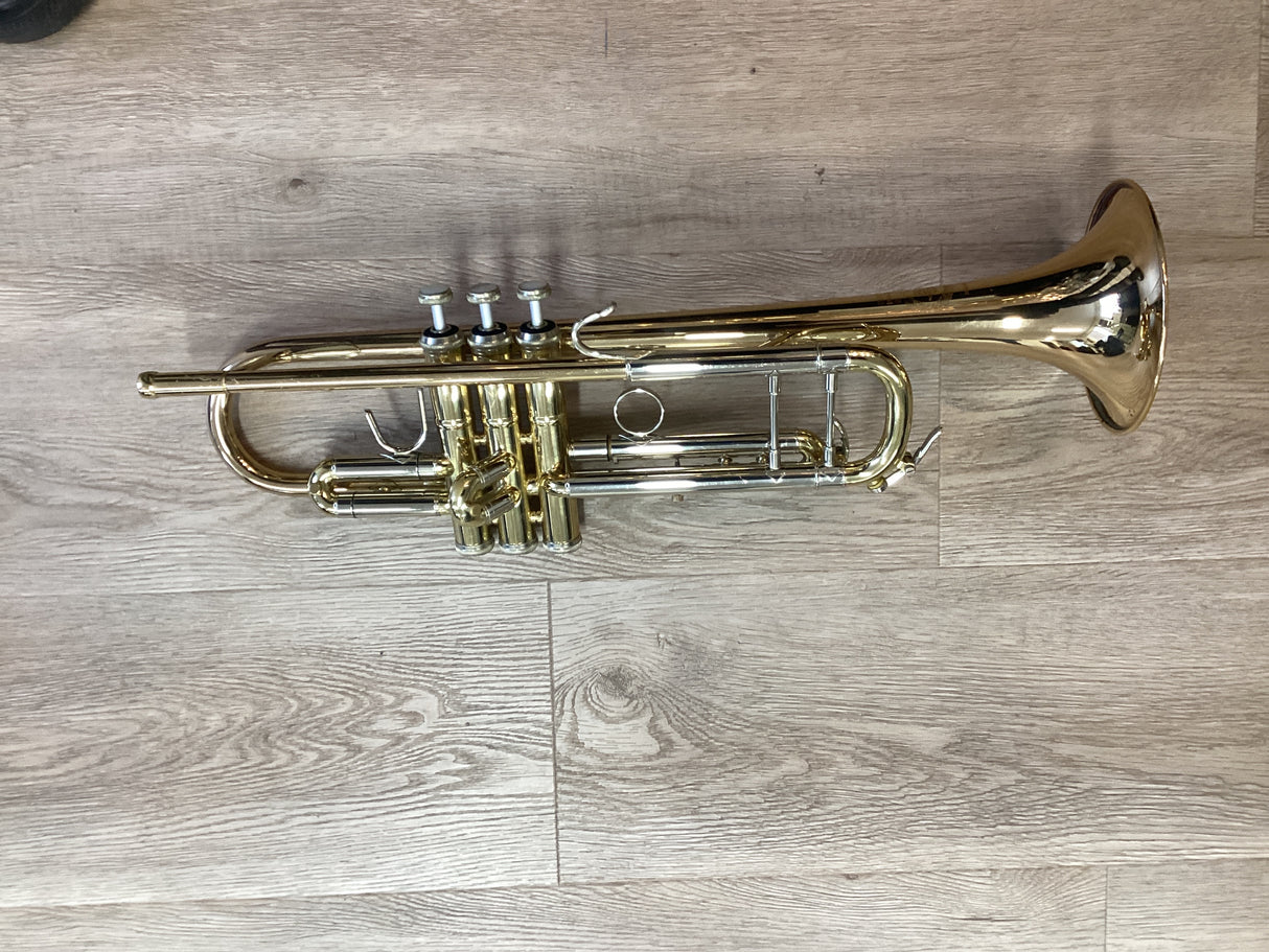 B&S Challenger II Bb Trumpet (Gold Brass Bell) - Lacquer