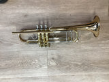 B&S Challenger II Bb Trumpet (Gold Brass Bell) - Lacquer