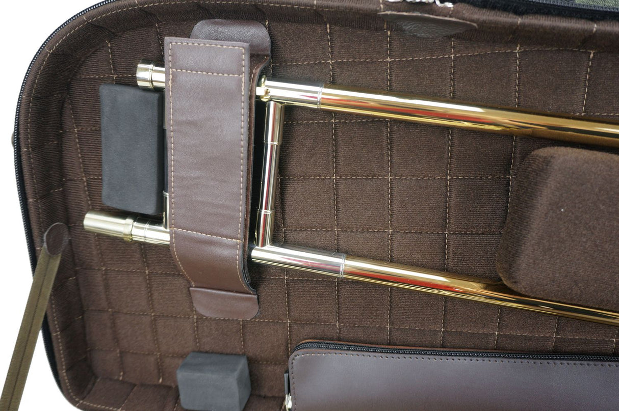 Marcus Bonna Double Case for 2 Detachable Bell Trombones (Tenor and Jazz) - Black Nylon
