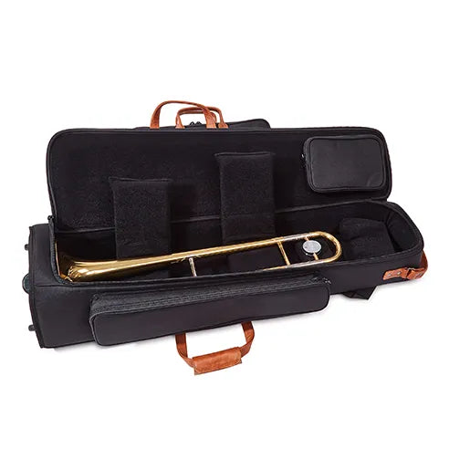 Gard Elite Tenor Trombone Gig Bag, 8" Synthetic with Leather Trim , music folio
