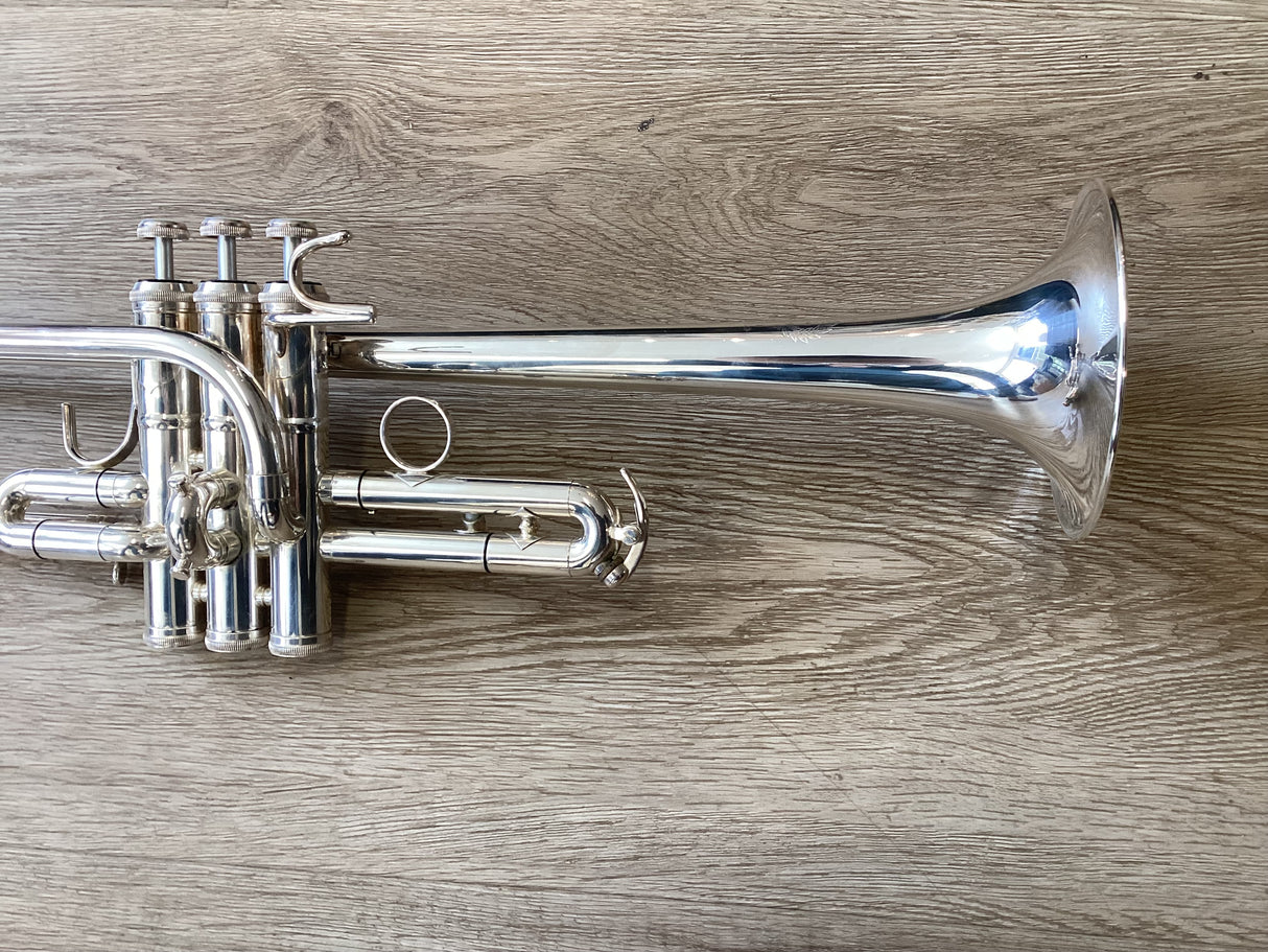 Pre Owned B&S Challenger II Eb/D Trumpet - Silver Plate