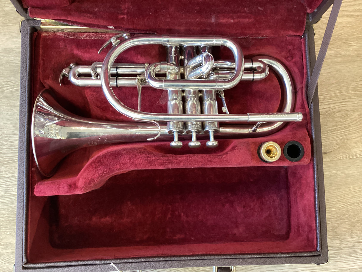 Pre Owned Besson Sovereign BE928 Cornet - Silver Plate