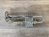 Pre Owned B&S Challenger 4-Valve Eb/E Trumpet - Silver Plate