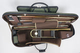 Marcus Bonna Double Case for 2 Detachable Bell Trombones (Tenor and Jazz) - Black Nylon