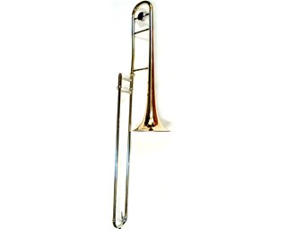 Conn-Selmer Bb Tenor Trb, Lacquer-Rose brass 8" bell .525 bore Trombone