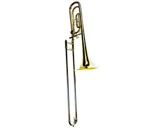 Conn-Selmer Bb&F, Tenor Trb-Lacq, Yellow brass 8" bell, .525 bore Trombone