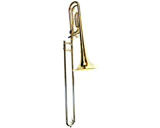 Conn-Selmer Bb & F Tenor trb - lacq, yellow brass 8" Trombone