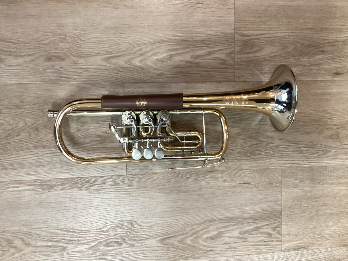 Pre Owned Scherzer Rotary C Trumpet Ref 8210 - Lacquer
