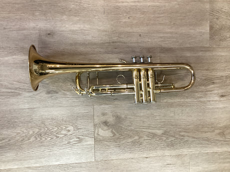 B&S Challenger II Bb Trumpet (Gold Brass Bell) - Lacquer
