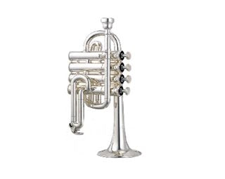 Bb/A Yamaha Trumpet Silver plate