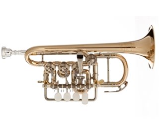 Scherzer High Bb/A Piccolo Tpt with double case
