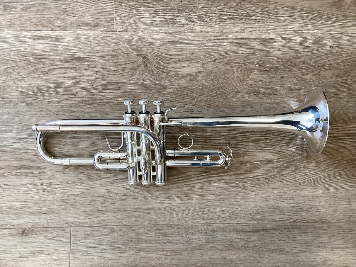 Pre Owned B&S Challenger II Eb/D Trumpet - Silver Plate
