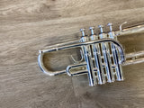 Pre Owned B&S Challenger 4-Valve Eb/E Trumpet - Silver Plate