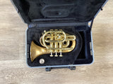 Pre Owned Carol Brass Pocket Trumpet - Brushed Finish