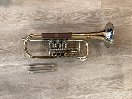 Pre Owned Scherzer Rotary C Trumpet Ref 8210 - Lacquer