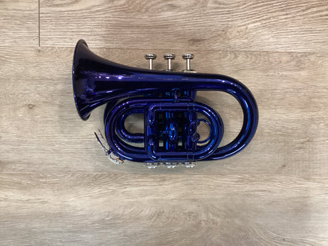Pre Owned Unbranded Blue Pocket Trumpet
