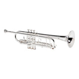 B&S Challenger II Bb Trumpet - Silver Plate, 43 Bell