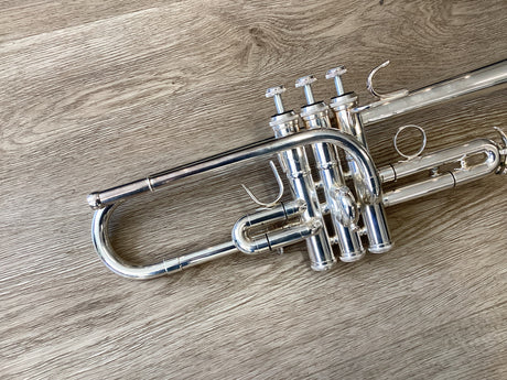 Pre Owned B&S Challenger II Eb/D Trumpet - Silver Plate